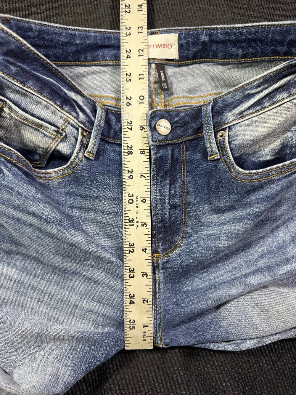 NWOT Rare Free People x Driftwood Farrah Embroidered Flare Jeans Sz 26 - Picture 10 of 16